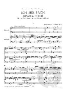 Sonate in Es-Dur von Johann Sebastian Bach für 2 Klaviere im Alle Noten Shop kaufen