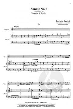 Sonate 5 C-Dur von Domenico Gabrielli 