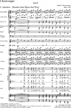Christvesper der Kruzianer RMWV 7 (Rudolf Mauersberger) 
