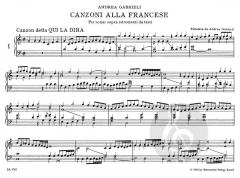 Canzoni alla Francese von Andrea Gabrieli 