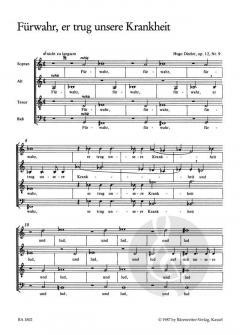 Führwahr er trug unsere Krankheit von Hugo Distler (Download) 