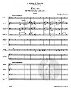 Konzert D-Dur op. 61 von Ludwig van Beethoven für Klavier und Orchester im Alle Noten Shop kaufen (Partitur)