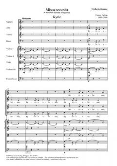 Missa secunda in honorem Sanctae Margaritae (Ferenc Farkas) 