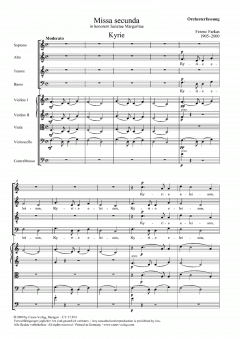 Missa secunda in honorem Sanctae Margaritae (Ferenc Farkas) 