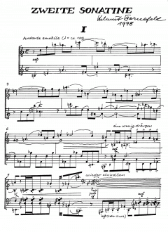 Zweite Sonatine von Helmut Bornefeld 