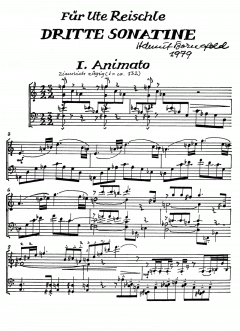 Dritte Sonatine von Helmut Bornefeld 