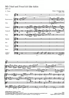 Mit Fried und Freud fahr ich dahin (J.S. Bach) 