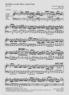 Gelobet sei der Herr, mein Gott von Johann Sebastian Bach 
