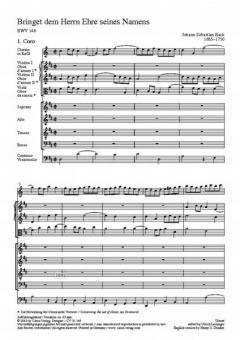 Bringet dem Herrn Ehre seines Namens von Johann Sebastian Bach 