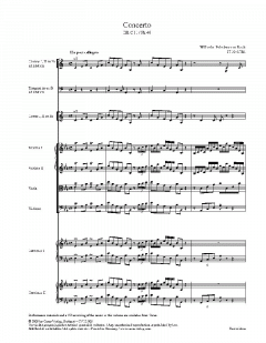 Konzert für 2 Cembali; Konzert für Flöte von Wilhelm Friedemann Bach (Download) 