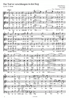 Nun hab ich dich; Der Tod ist verschlungen op. 46/10 (Albert Becker) 