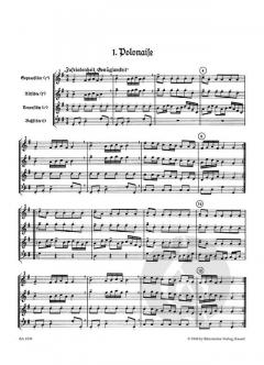 Erste Suite nach Tänzen aus Leopold Mozarts Notenbuch für Wolfgang 