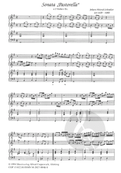 Sonata Pastorella von Johann Heinrich Schmelzer 