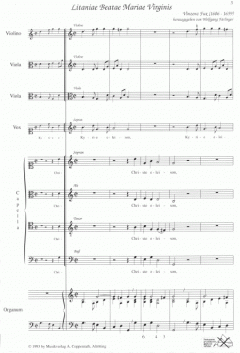 Litaniae Beatae Mariae Virginis (Vinzenz Fux) 
