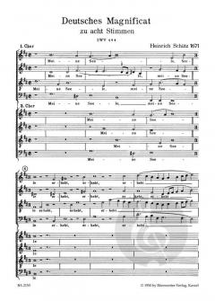 Deutsches Magnificat aus Schwanengesang SWV 494 (Konrad Ameln) 