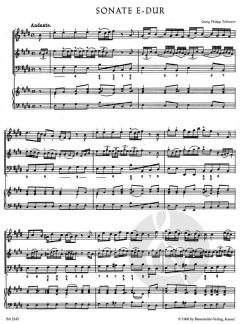 12 methodische Sonaten Heft 5 von Georg Philipp Telemann (Download) 