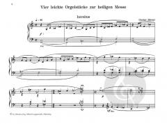 Vier leichte Orgelstücke zur heiligen Messe von Gustav Biener im Alle Noten Shop kaufen (Partitur)