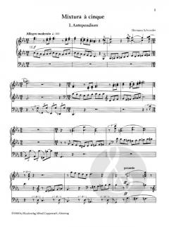 Mixtura à cinque für Orgel von Hermann Schroeder im Alle Noten Shop kaufen