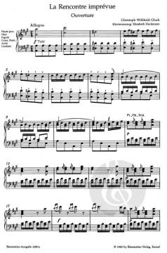 La Rencontre imprévue von Christoph Willibald Gluck 