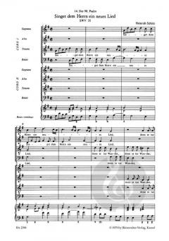 Singet dem Herrn ein neues Lied SWV 35 von Heinrich Schütz (Download) 
