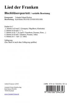 Frankenlied - Das Lied der Franken (Download) von Valentin Eduard Becker (Download) 