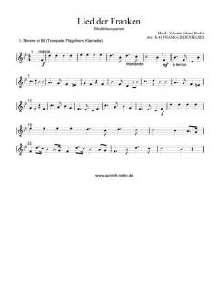 Frankenlied - Das Lied der Franken (Download) von Valentin Eduard Becker (Download) 