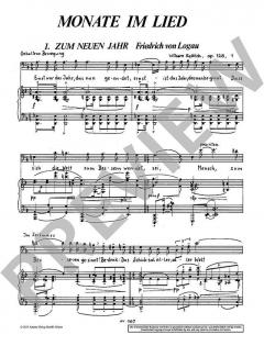 Monate im Lied op. 128 von Wilhelm Rettich 