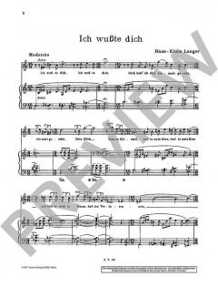 Begegnung für hohe Stimme und Klavier von Hans-Klaus Langer 