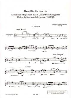 Abendländisches Lied von Wolfgang-Andreas Schultz 