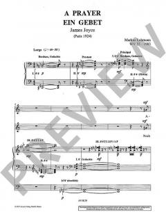A Prayer - Ein Gebet WV 55 von Markus Lehmann 