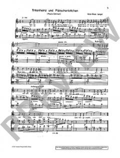 Drei Kinderlieder für Sopran und Klavier von Hans-Klaus Langer 