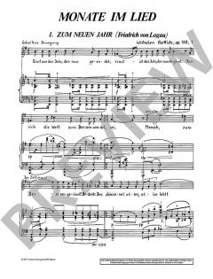 Monate im Lied op. 128 von Wilhelm Rettich 