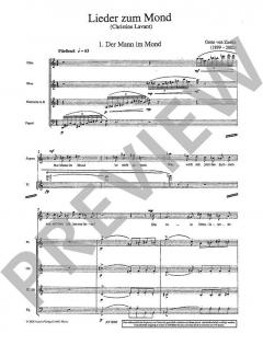 Lieder zum Mond von Grete von Zieritz für Koloratursopran und Bläserquartett im Alle Noten Shop kaufen