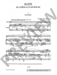 Suite für Altflöte in G und Klavier von Grete von Zieritz im Alle Noten Shop kaufen