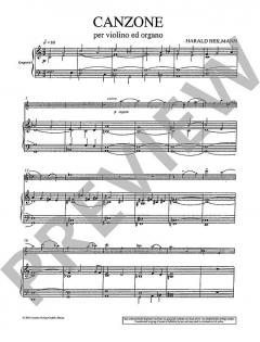 Canzone op. 147 B von Harald Heilmann für Violine und Orgel im Alle Noten Shop kaufen