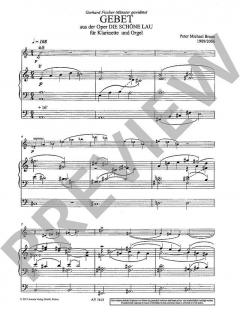 Gebet für Klarinette und Orgel von Peter Michael Braun 