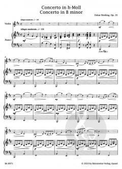 Concerto h-Moll op. 35 von Oskar Rieding 