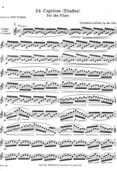 24 Capricen op. 26 von Theobald Böhm 
