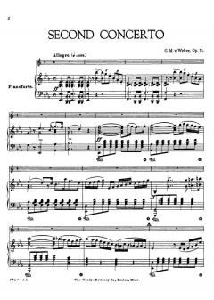 Klarinettenkonzert Nr. 2 Es-Dur op. 74 von Carl Maria von Weber 