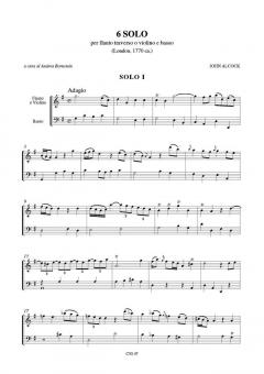 6 Solos (London c.1770) von John Alcock 