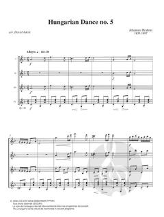 Hungarian Dance No. 5 von Johannes Brahms 