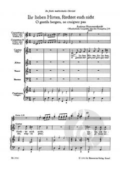 Ihr lieben Hirten, fürchtet euch nicht (Andreas Hammerschmidt) 