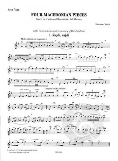 4 Macedonian Pieces von Miroslav Tadic 