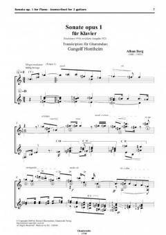 Sonata op. 1 von Alban Berg 