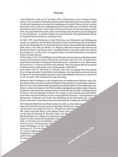 Ausgewählte Werke von Anton Rubinstein 