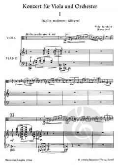 Konzert für Viola und Orchester op. 93 von Willy Burkhard im Alle Noten Shop kaufen