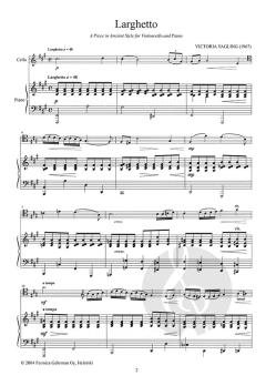 Larghetto And Siciliana von Victoria Yagling 