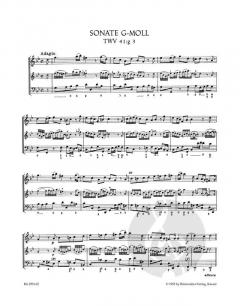 12 Methodische Sonaten TWV 4:41 von Georg Philipp Telemann 