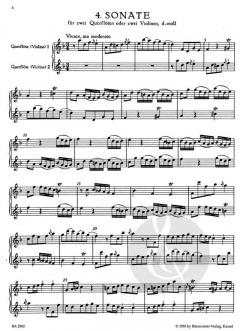 6 Sonaten im Kanon op. 5 Heft 2 von Georg Philipp Telemann für zwei Flöten oder Violinen TWV 121-123 im Alle Noten Shop kaufen