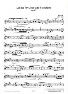 Sonata op. 85 (Oboe Bibliothek) von Hans Gal im Alle Noten Shop kaufen